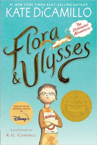Book cover of Flora and Ulysses, as an example of chapter books for fifth graders