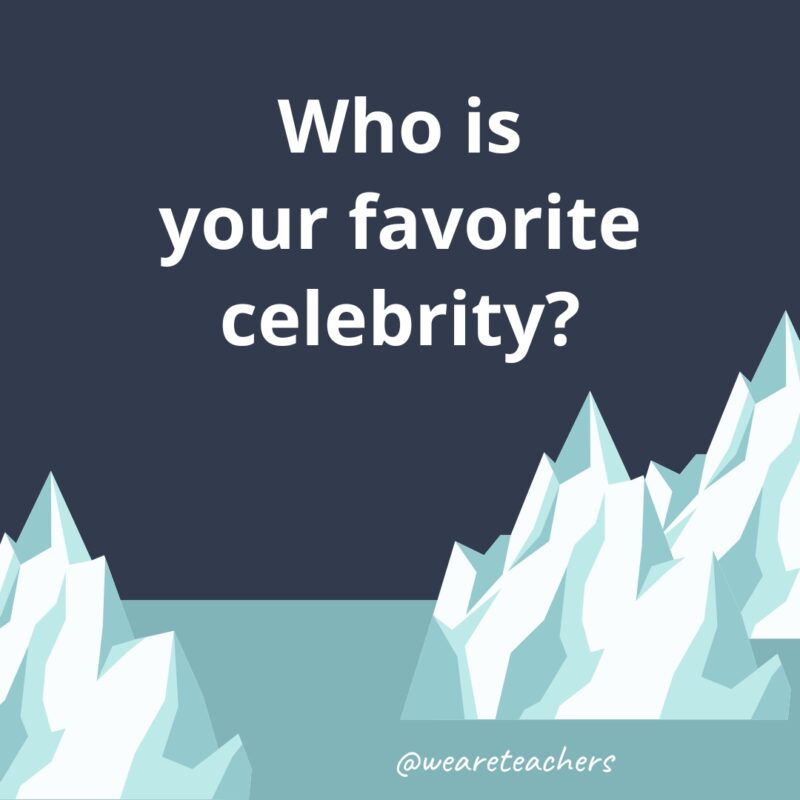 Who is your favorite celebrity?