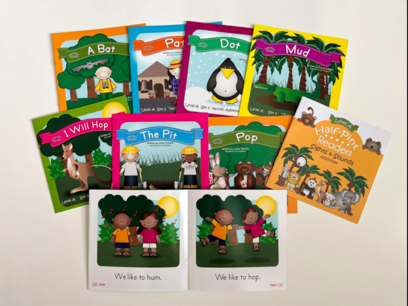 Half-Pint Readers Book covers for Half Pint Readers as an example of best decodable books