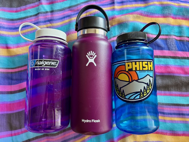 Photos of teacher items, e.g. water bottles