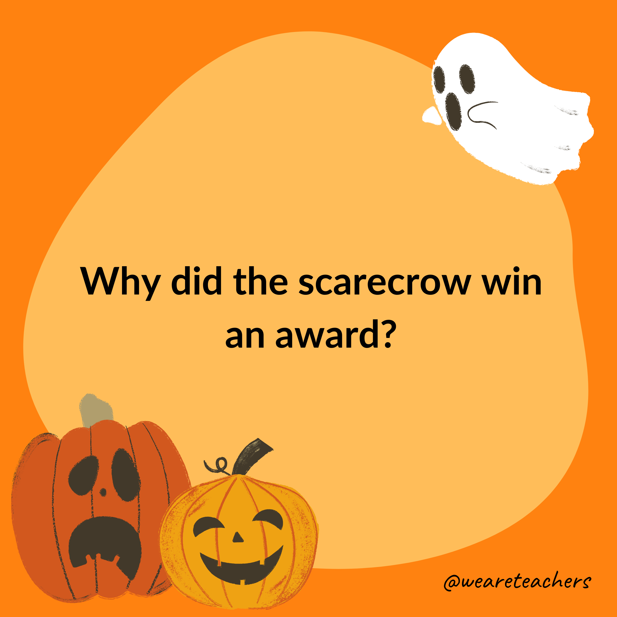Why did the scarecrow win an award?
