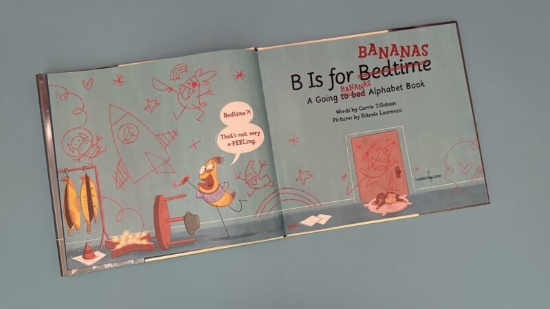 Alphabet book opened 