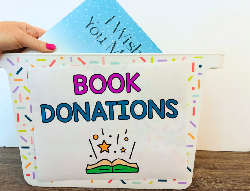 student council ideas- book donation project idea
