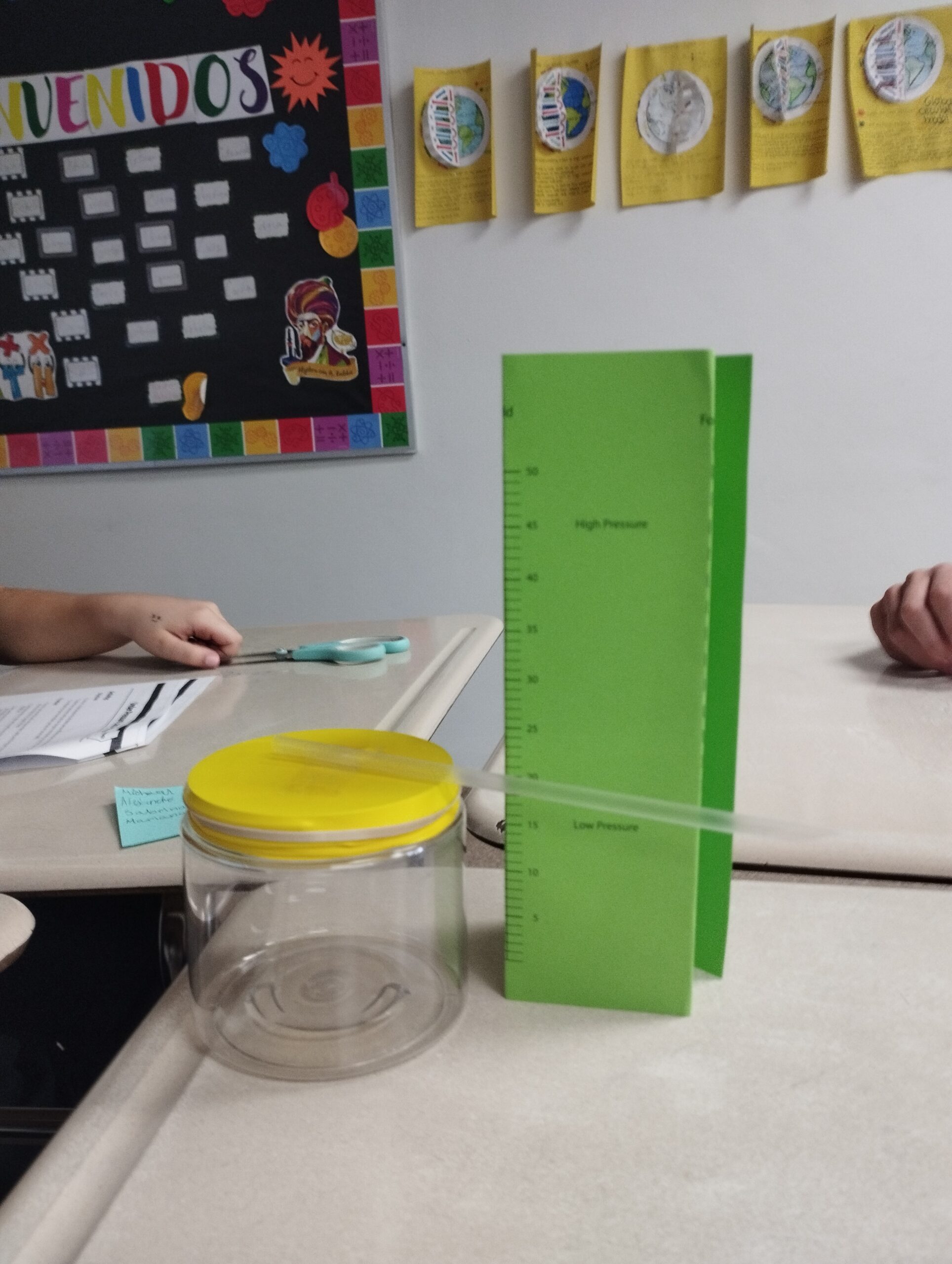 This Science Kit Helps Your Students Turn Air Into A-ha Moments Image of a student barometer created using a Ward's Science Engage Kits