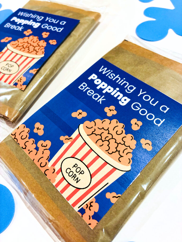 Holiday Gift Tags From Teachers holiday gift tag example for a student gift that say wishing you a popping good break