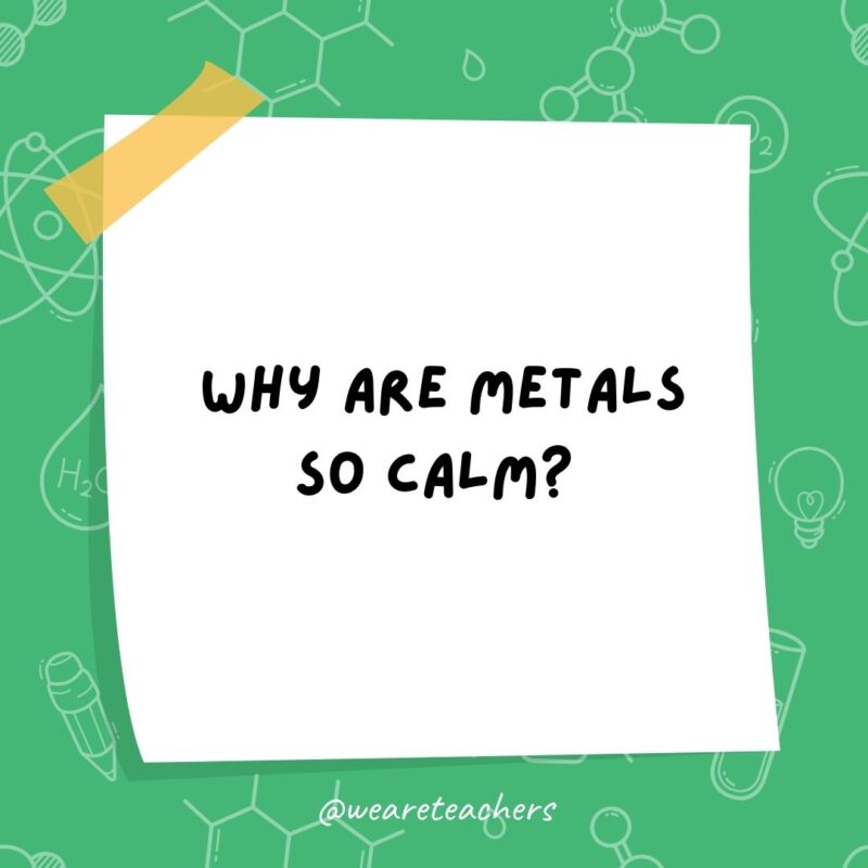 Why are metals so calm? Why are metals so calm?