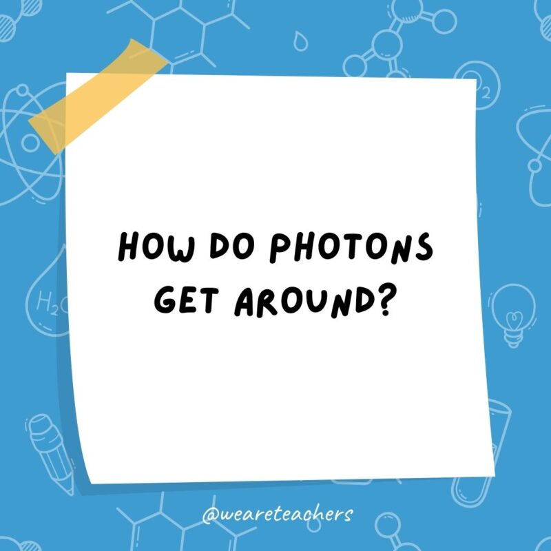 How do photons get around? How do photons get around?