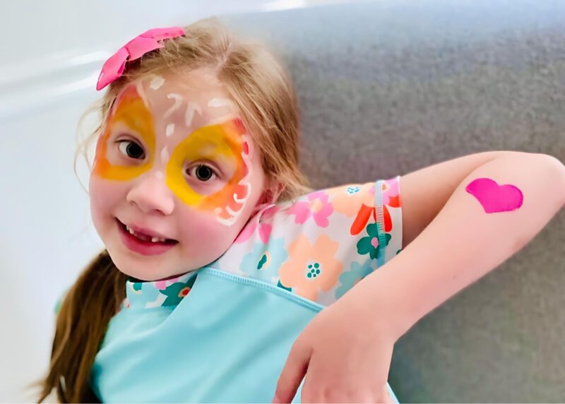 a carnival game for kids: face painting