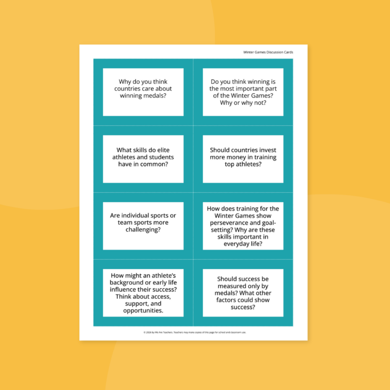 free printable winter sports worksheets preview